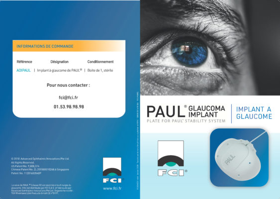 Vignette Plaquette Implant à glaucome de Paul®